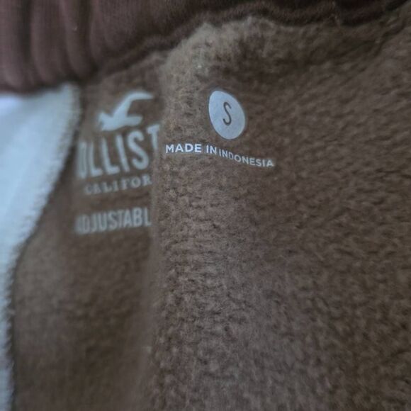 Hollister Women's Size Small Brown White Tan Adjustable Waist Sweatpants - Picture 2 of 5